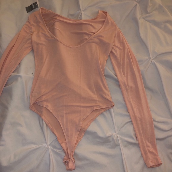 NWT Dusty Pink long-sleeve bodysuit - Picture 4 of 5